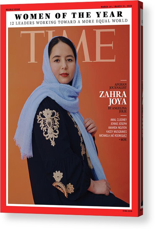 Time Women Of The Year Acrylic Print featuring the photograph Women of the Year - Zahra Joya by Photograph by Kristina Varaksina for TIME