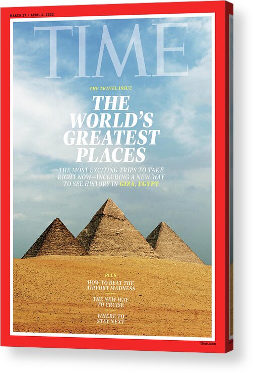 World's Greatest Places Acrylic Print featuring the photograph World's Greatest Places 2023 - Giza, Egypt by Photograph by Jonathan Rashad for TIME
