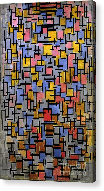 1916 Acrylic Print featuring the photograph Mondrian Composition 1916 by Granger