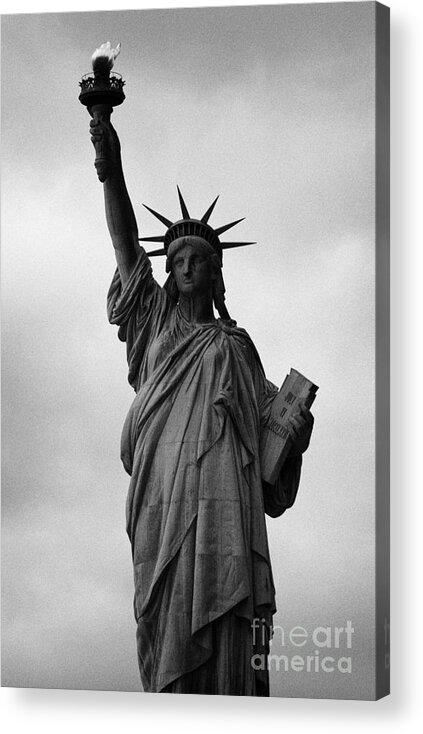 Usa Acrylic Print featuring the photograph Statue of Liberty national monument liberty island new york city nyc by Joe Fox