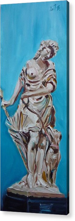 Figurative Acrylic Print featuring the painting Diana by Irit Bourla