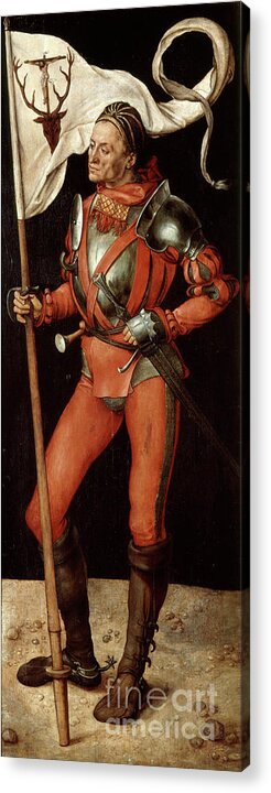 People Acrylic Print featuring the drawing The Paumgartner Alterpiece, 1498-1504 by Print Collector