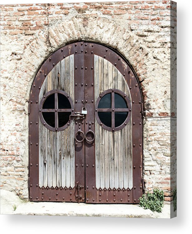 Arch Acrylic Print featuring the photograph Medieval Door #3 by ????? ???????