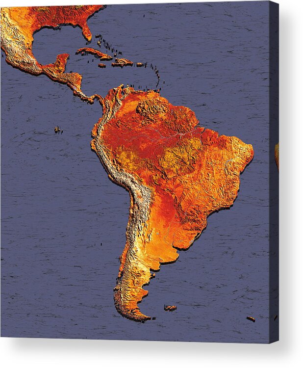 South America Acrylic Print featuring the photograph South America #3 by Dynamic Earth Imaging/science Photo Library