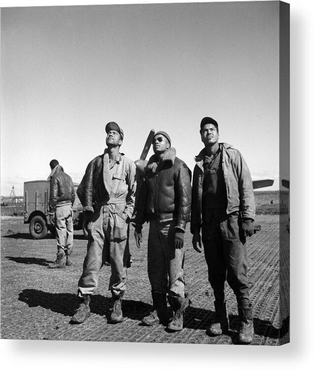 1945 Acrylic Print featuring the photograph Wwii: Tuskegee Airmen, 1945 #4 by Granger