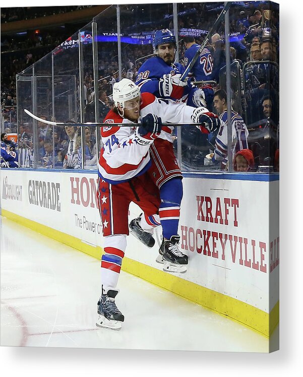 Playoffs Acrylic Print featuring the photograph Washington Capitals V New York Rangers #7 by Bruce Bennett