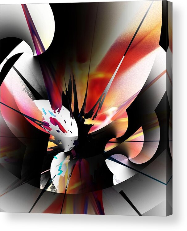 Fine Art Acrylic Print featuring the digital art Abstract 082214 by David Lane