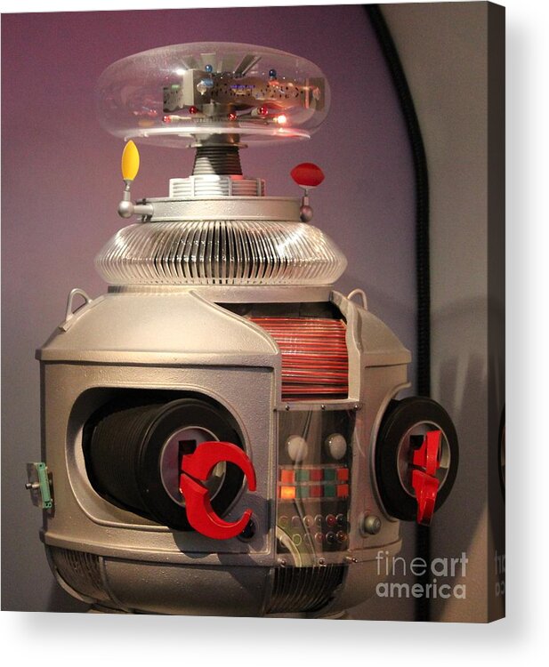 Robot Acrylic Print featuring the photograph B-9 Robot from Lost in Space by Cynthia Snyder