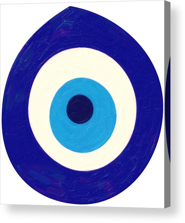 Evil Eye Acrylic Print featuring the painting Evil Eye by Celestial Images