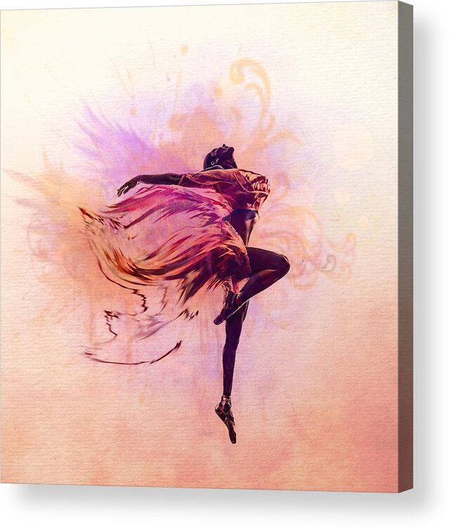 Dancer Acrylic Print featuring the digital art FAiry Dance by Lilia D