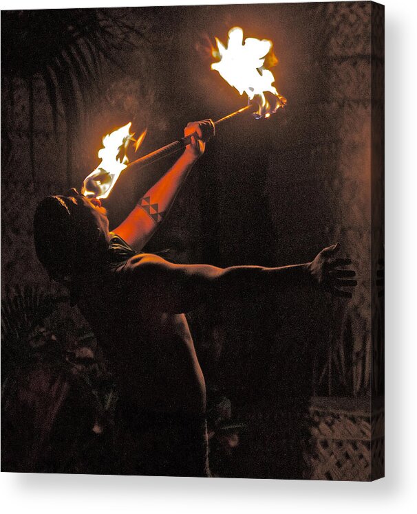 Fire Acrylic Print featuring the photograph Fire Dancer by Suanne Forster