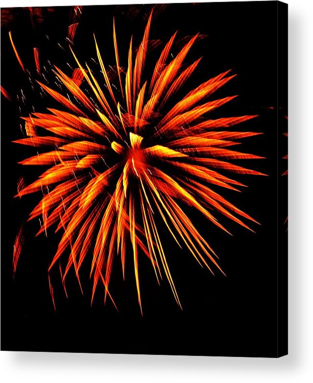 Fire Acrylic Print featuring the photograph Fireworks 2 by Christopher Hoffman