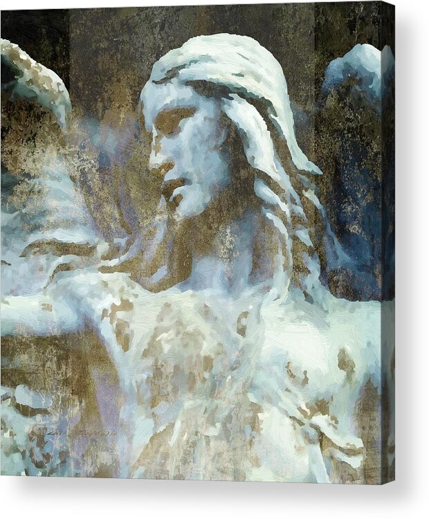 Angel Acrylic Print featuring the painting Grace by Lelia DeMello