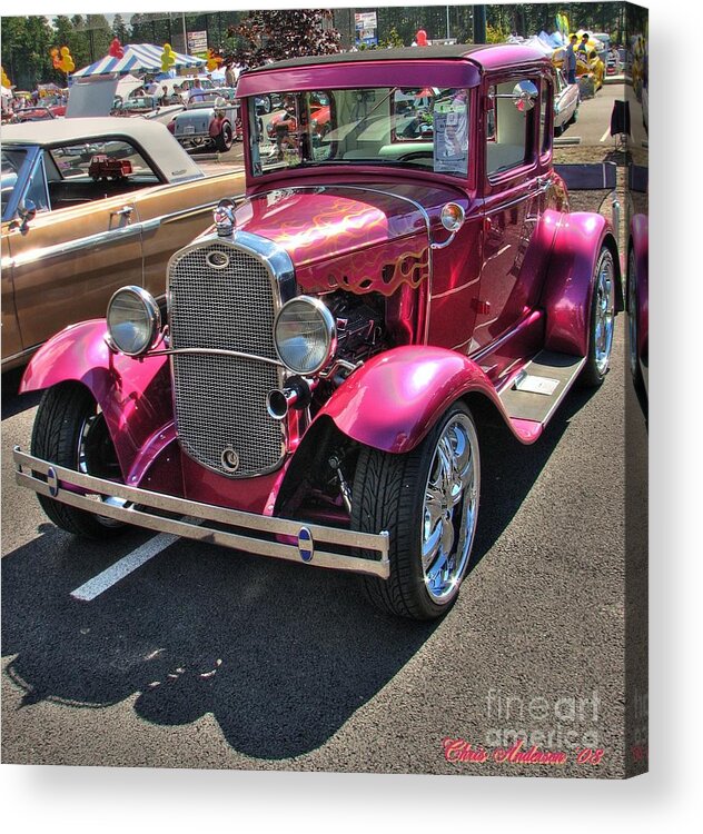 Hot Pink Prapunto Acrylic Print featuring the photograph Hot Pink Prapunto by Chris Anderson