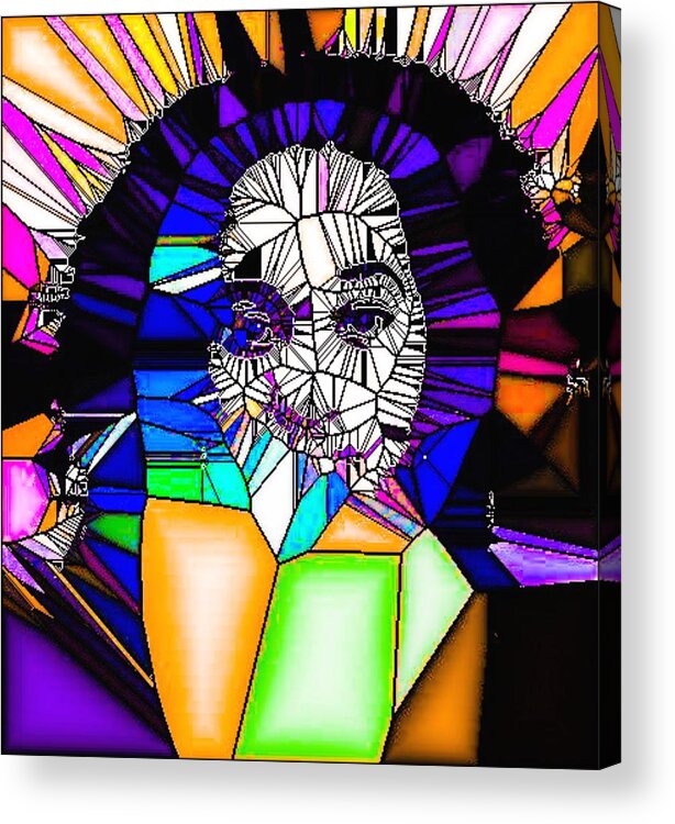 People Acrylic Print featuring the digital art Inner Strength by Tina Vaughn