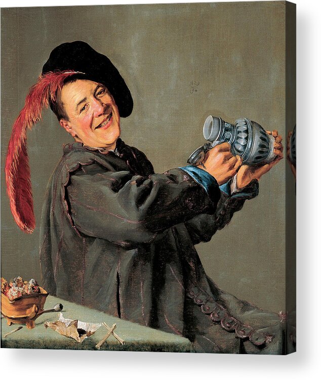Judith Leyster Acrylic Print featuring the painting Jolly Toper by Judith Leyster