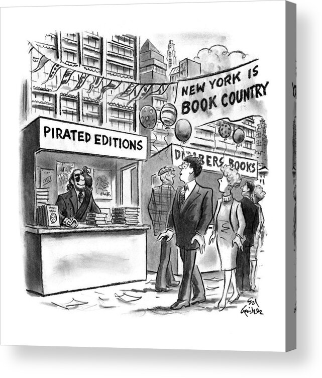 Pirates Acrylic Print featuring the drawing New Yorker October 6th, 1997 by Ed Fisher