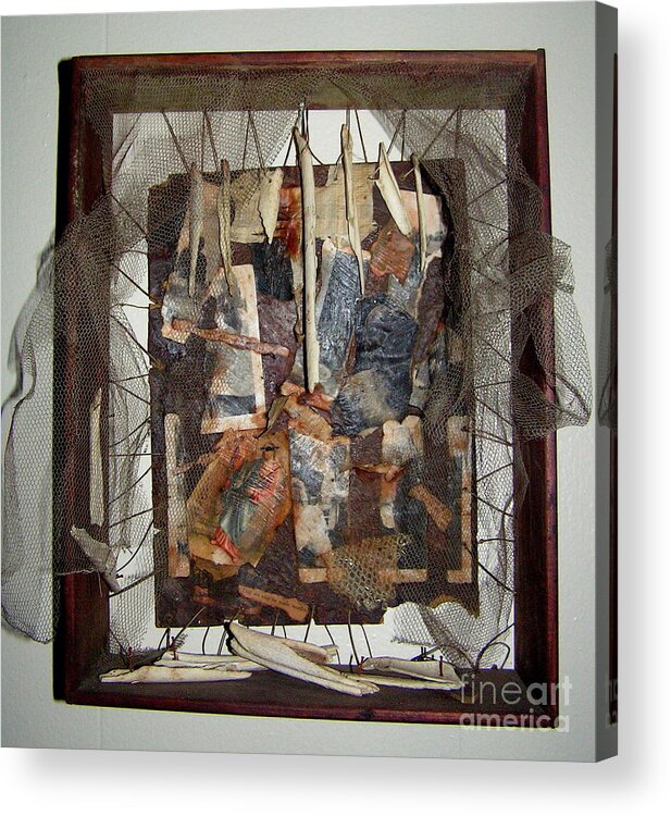 Sculpture Acrylic Print featuring the sculpture Novena For a Stranger by Bellavia