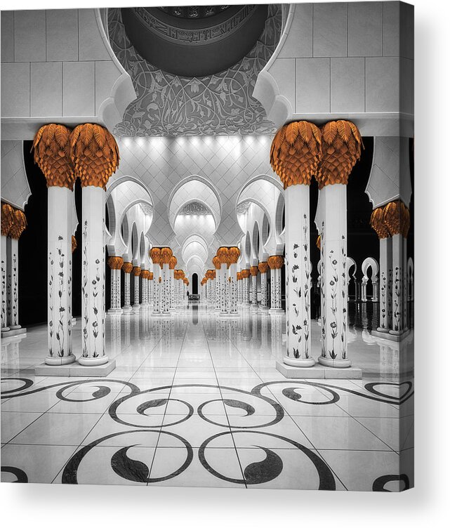 Mosque Acrylic Print featuring the photograph Sheikh Al Zayed Grand Mosque by Massimo Cuomo
