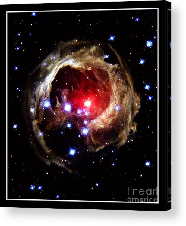 Star Acrylic Print featuring the photograph Star V838 Mon NASA by Rose Santuci-Sofranko