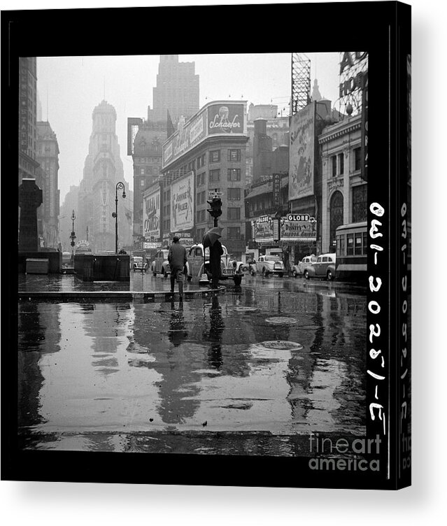 Loc Acrylic Print featuring the photograph Times Square 1 by Russell Brown