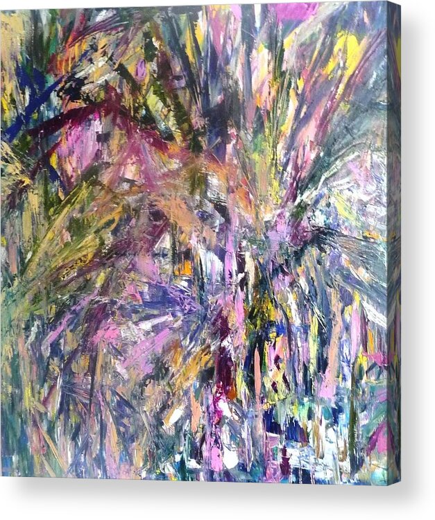 Abstract Acrylic Print featuring the painting Where the Wild Things Are by Beverly Smith