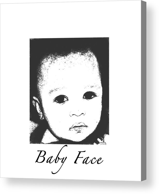 Portrait Acrylic Print featuring the photograph Baby Face by Terry Wallace