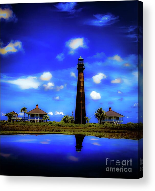 Lighthouse Acrylic Print featuring the photograph Dark Lighthouse by JB Thomas