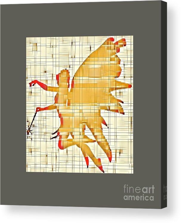 Fairy Acrylic Print featuring the digital art Fairy Wings by Esoterica Art Agency