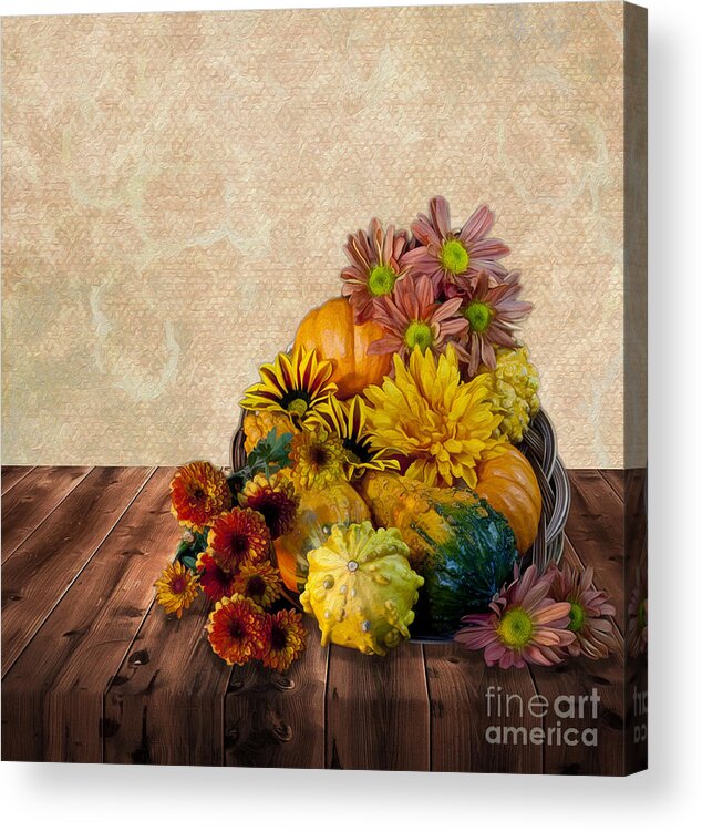 Harvest Acrylic Print featuring the photograph Harvest Bounty by Shirley Mangini