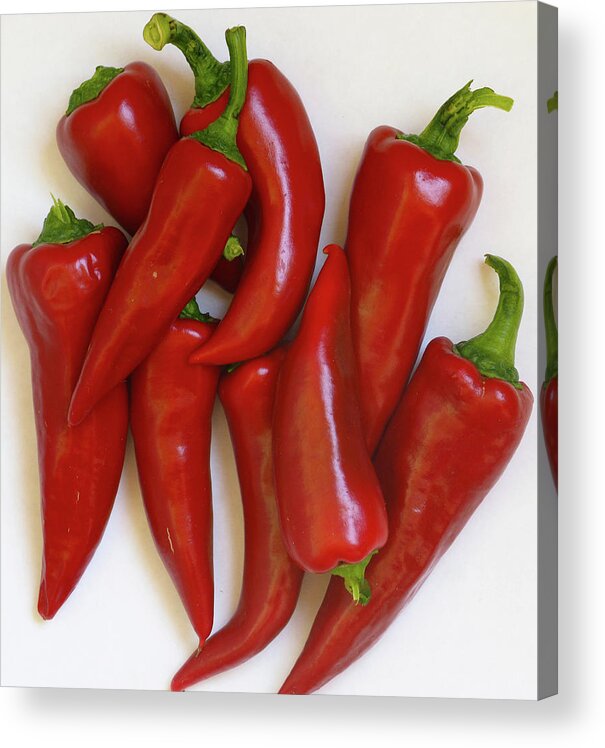 Peppers Acrylic Print featuring the photograph Hotter Than July by Joe Schofield