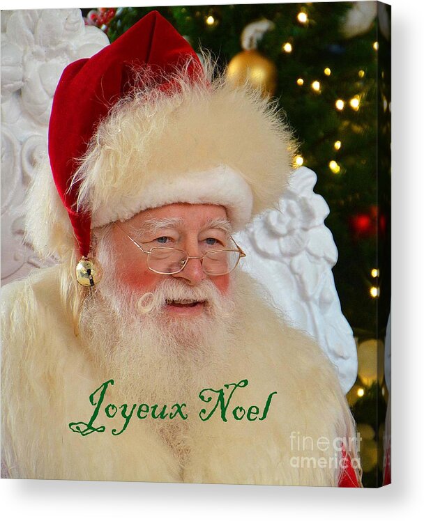 Santa Acrylic Print featuring the photograph Joyeux Noel by Cindy Manero