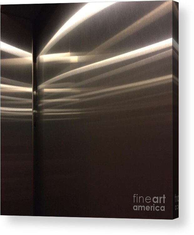 Reflected Light Metallic Contrast Movement Acrylic Print featuring the photograph Light Series 1-2 by J Doyne Miller