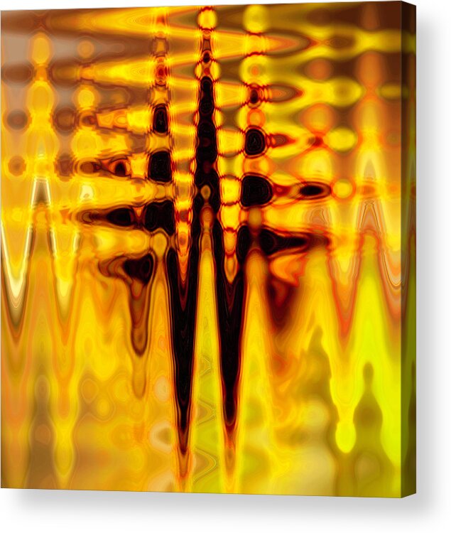 Abstract Acrylic Print featuring the photograph Lines and Times by Cathy Donohoue