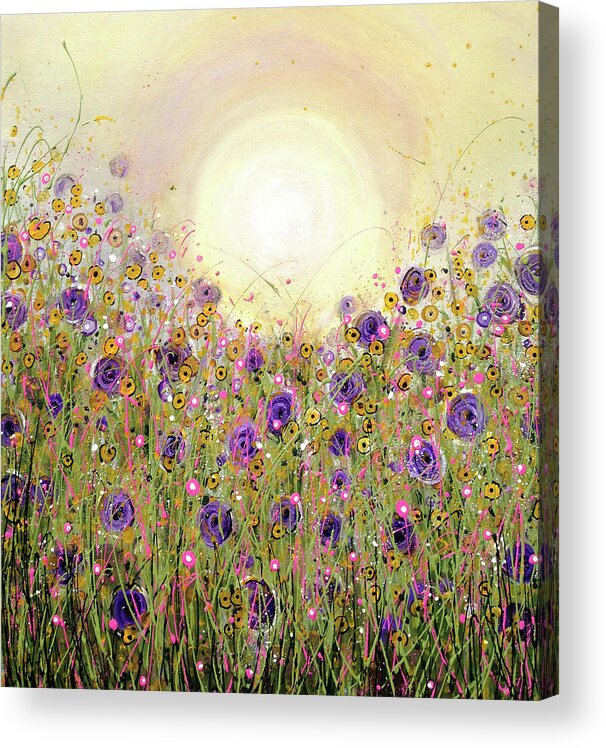 Landscape Art Acrylic Print featuring the painting Making My Soul Sing by Teresa Fry