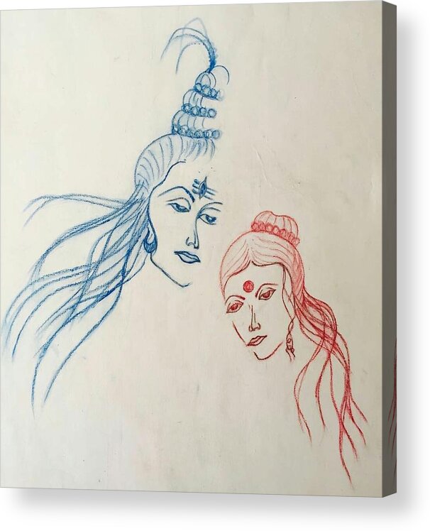 Shiv Parvati Painting by Shruti Sawant - Fine Art America-kimdongho.edu.vn
