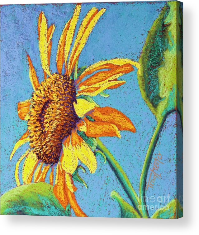Sun Acrylic Print featuring the pastel Sol by Tracy L Teeter