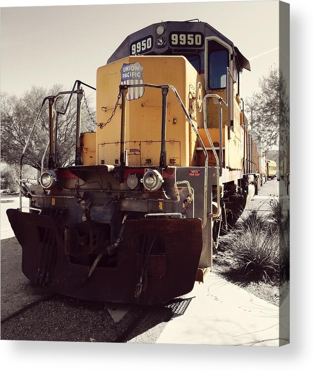 Train Acrylic Print featuring the photograph Union Pacific No. 9950 by Brad Hodges