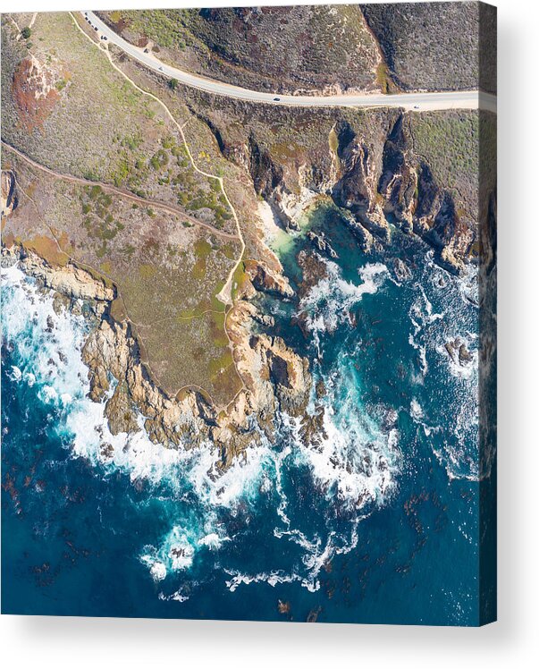 Landscapeaerial Acrylic Print featuring the photograph The Cold, Nutrient-rich Waters #17 by Ethan Daniels