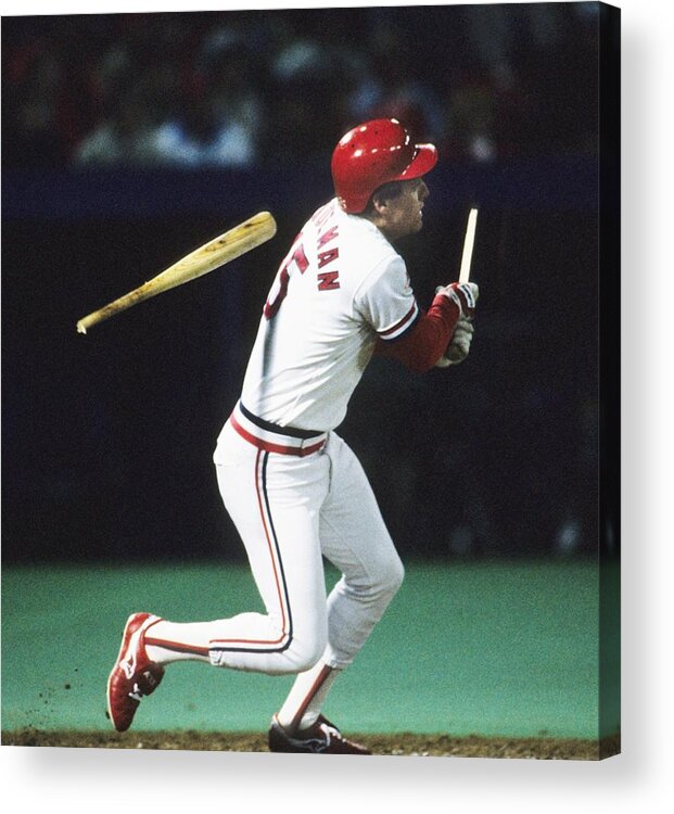 St. Louis Cardinals Acrylic Print featuring the photograph 1987 World Series Minnesota Twins V St by Ronald C. Modra/sports Imagery