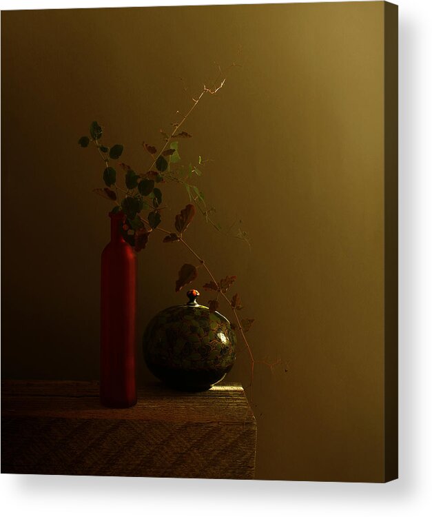 Bottle Acrylic Print featuring the photograph #2 by Margaret Halaby