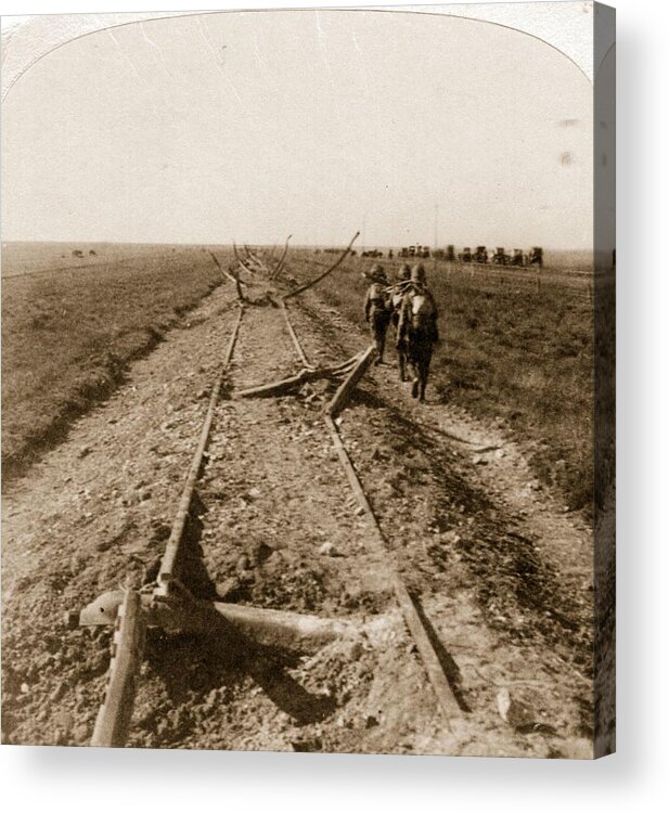 Rail Transportation Acrylic Print featuring the photograph Boer War Damage by Hulton Archive