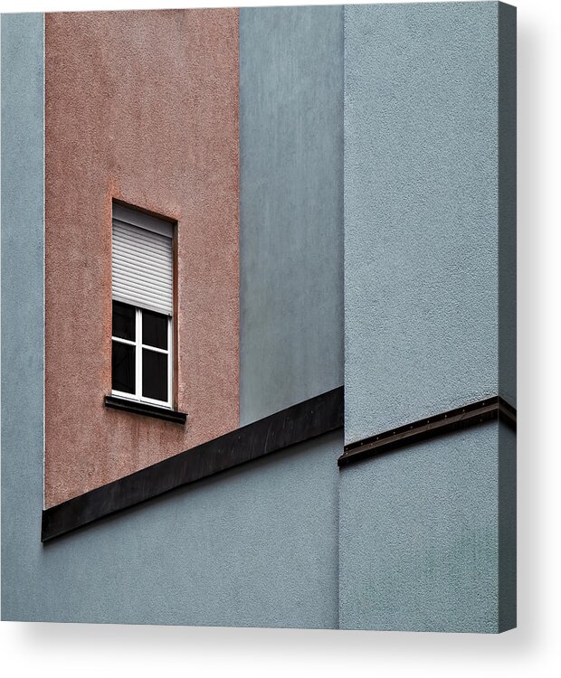 Architecture Acrylic Print featuring the photograph Contact With The Outside World by Gilbert Claes