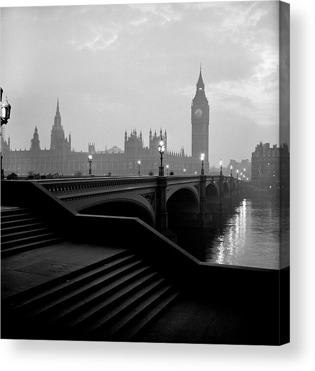 Outdoors Acrylic Print featuring the photograph Houses Of Parliament by Nat Farbman