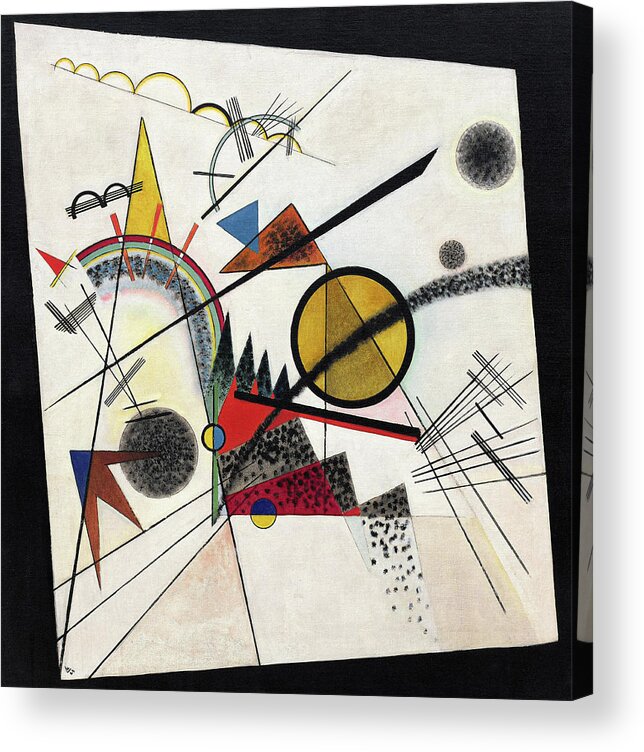 Kandinsky Black Square Acrylic Print featuring the painting In the Black Square - Im schwarzen Viereck by Wassily Kandinsky