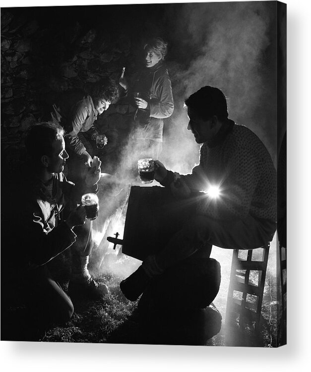 People Acrylic Print featuring the photograph Lake District Revels by Bert Hardy Advertising Archive