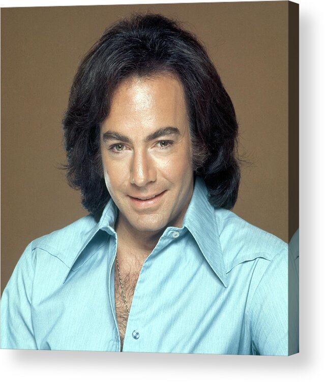 Singer Acrylic Print featuring the photograph Neil Diamond by Paul Popper/popperfoto