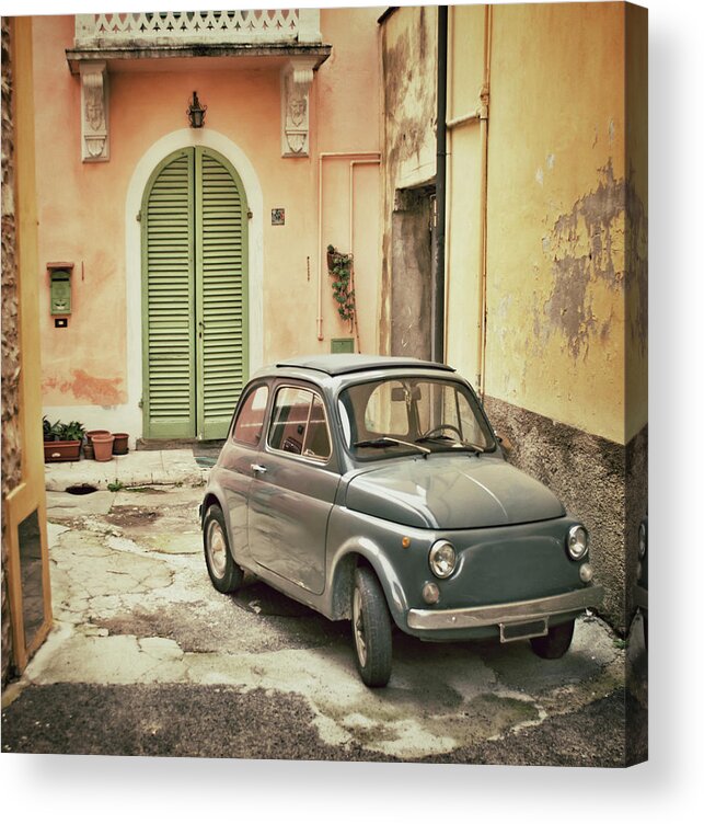 Aging Process Acrylic Print featuring the photograph Old Italian Car by Seanshot