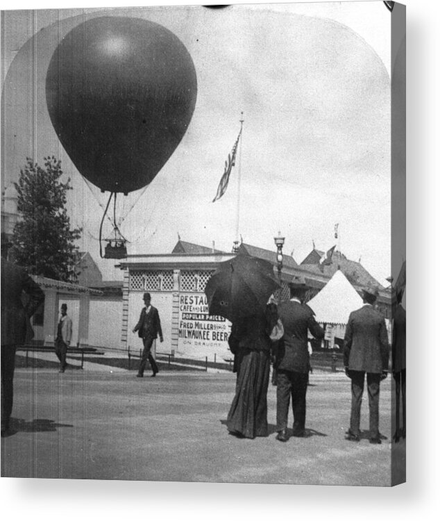 Pedestrian Acrylic Print featuring the photograph World Fair Balloon by Hulton Archive