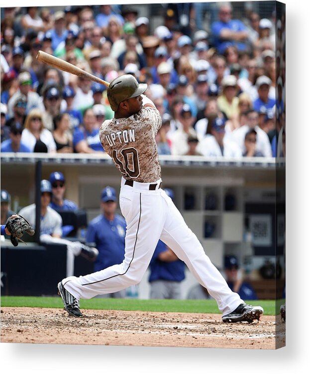 People Acrylic Print featuring the photograph Justin Upton by Denis Poroy